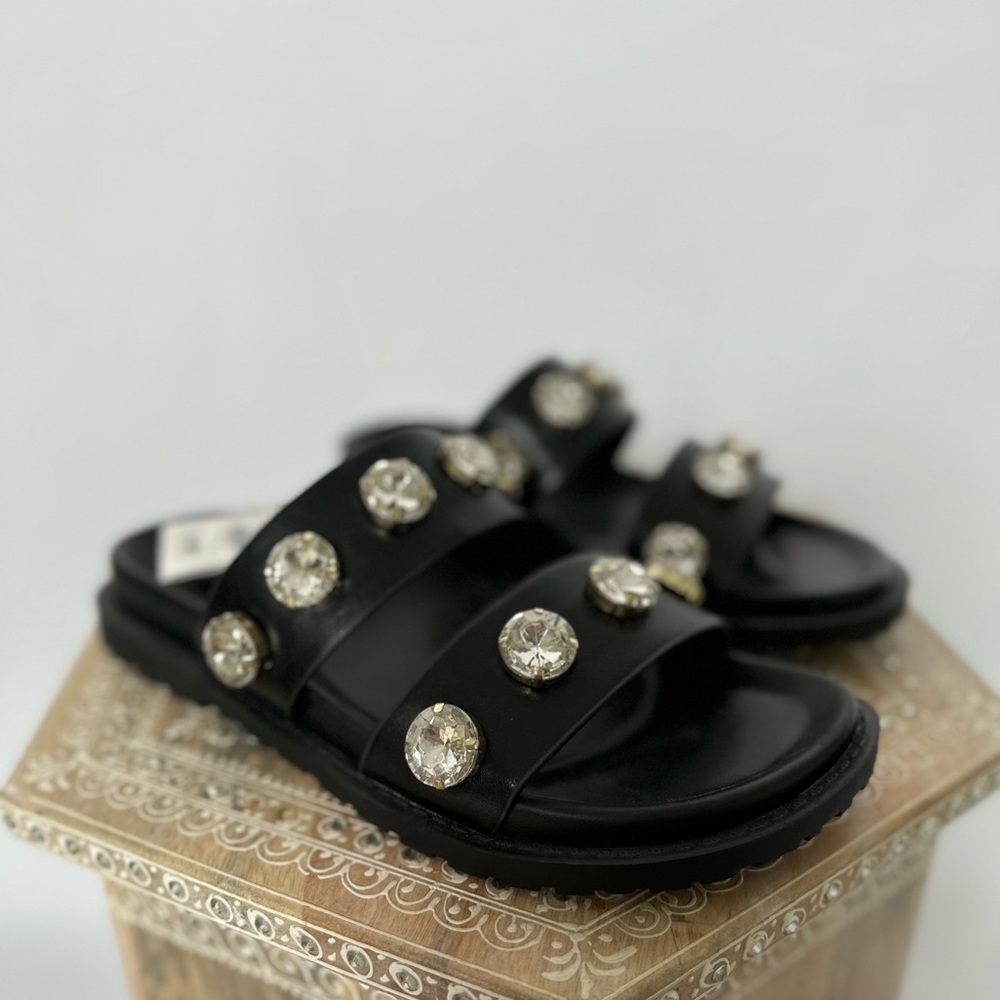 Chunky zara slides never worn size 8